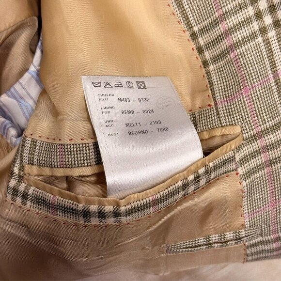 $1200MSRP VASSI Couture Handmade in Italy Sport Coat Wool Silk Linen EU54R - Picture 11 of 11